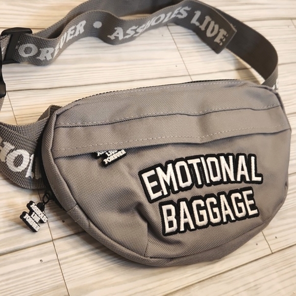 ALF Other - Unisex ALF Emotional Baggage gray fanny pack.